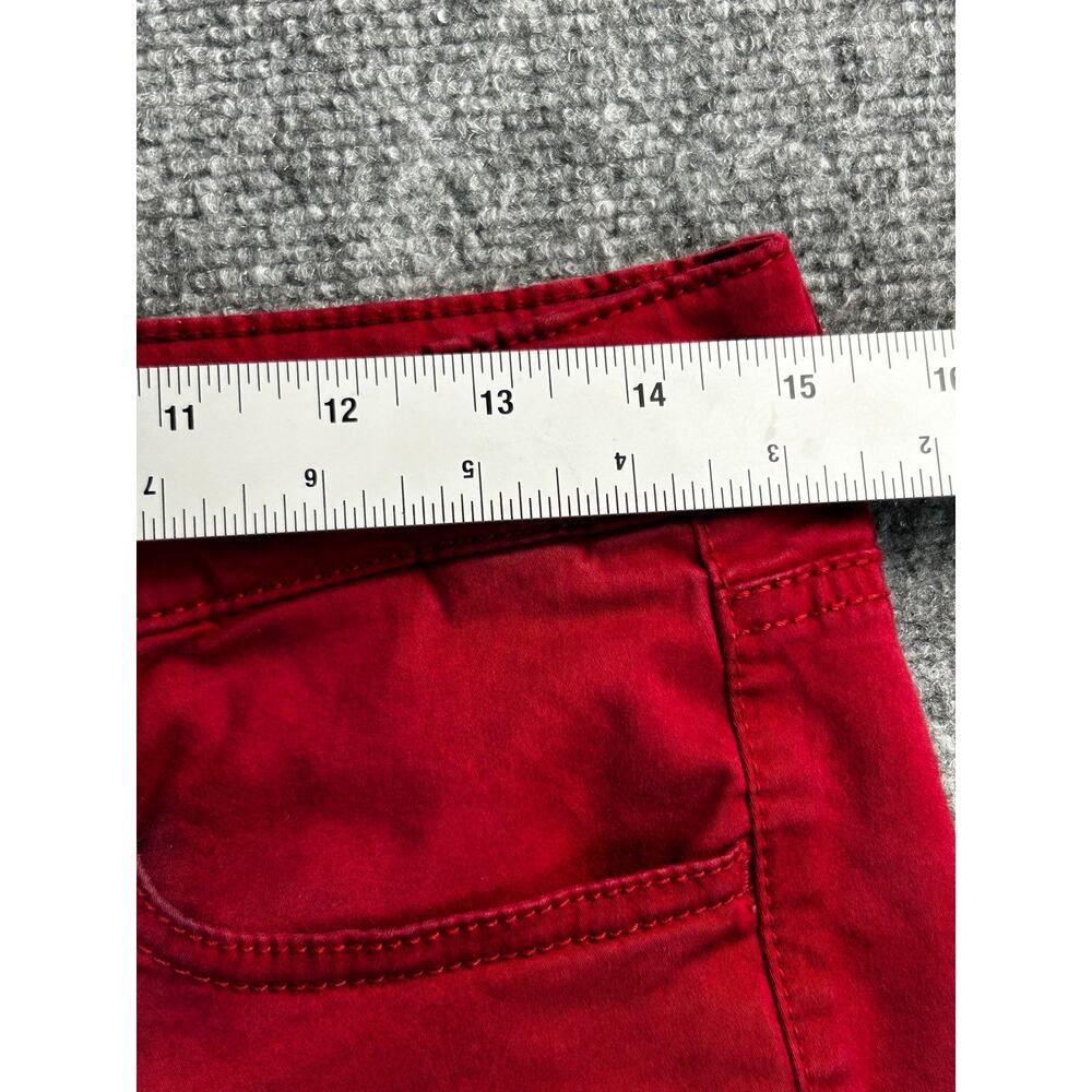 American Eagle Next Level Super Stretch Jeggings Girls Size 8 Burgundy - Picture 7 of 9